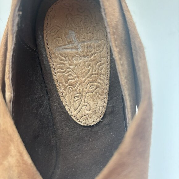 J. Shoes "Abbey" Suede Brown Knot Heels - Size US 6, UK 4, EU 37 - Picture 7 of 11